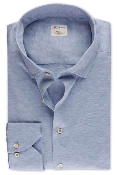 JERSEY SHIRT, SLIMLINE LIGHT BLUE by Stenströms