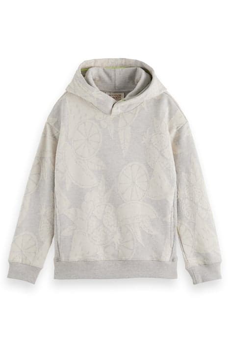 BOYS OVERSIZED-FIT INTARSIA HOODIE IN ORGANIC COTTON FRUITS  by Scotch & Soda