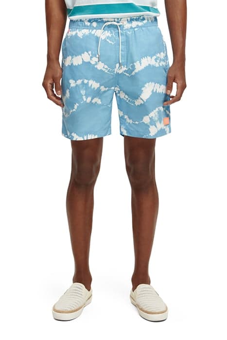 MID LENGTH - TIE- DYE PRINTED SWIMSHORT SEA BLUE TIE DYE by Scotch & Soda