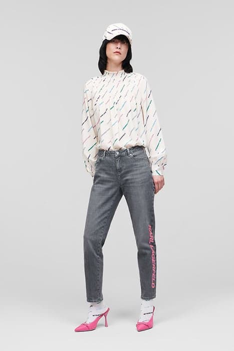 FUTURE LOGO GF DENIM PANTS GREY by KARL LAGERFELD