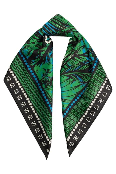 ISLAND SCARF BLACK/FERN GREEN by NIKKIE