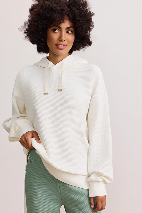 MOON CLASSIC CORDED HOODIE MARSHMELLOW by Lune Active