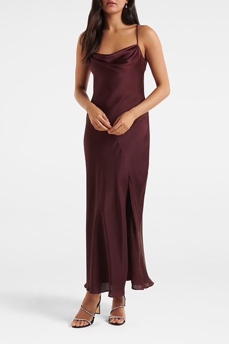 BLAIR BACK DETAIL MAXI DRESS BERRY 1