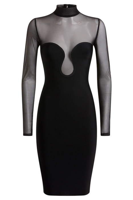 DAVINA BANDAGE DRESS JET BLACK 5