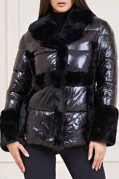 BESSIE PUFFER COAT JET BLACK WINTER JACKET 1