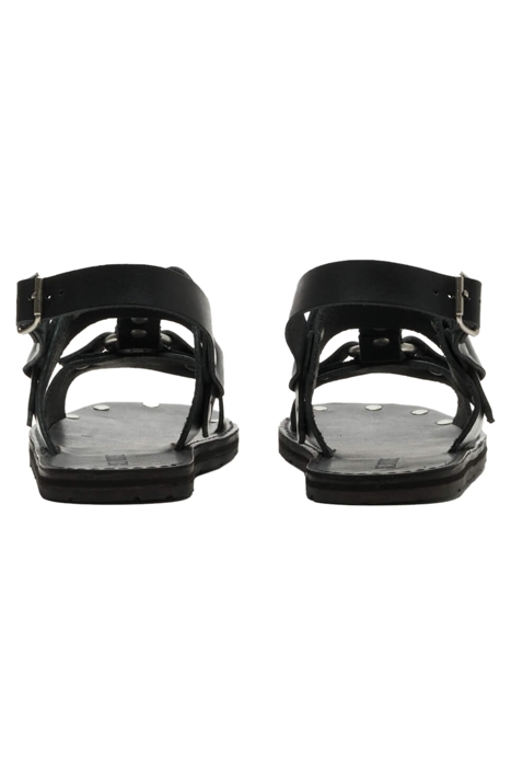 70S TIRE TREAD SANDAL WORN BLACK 3