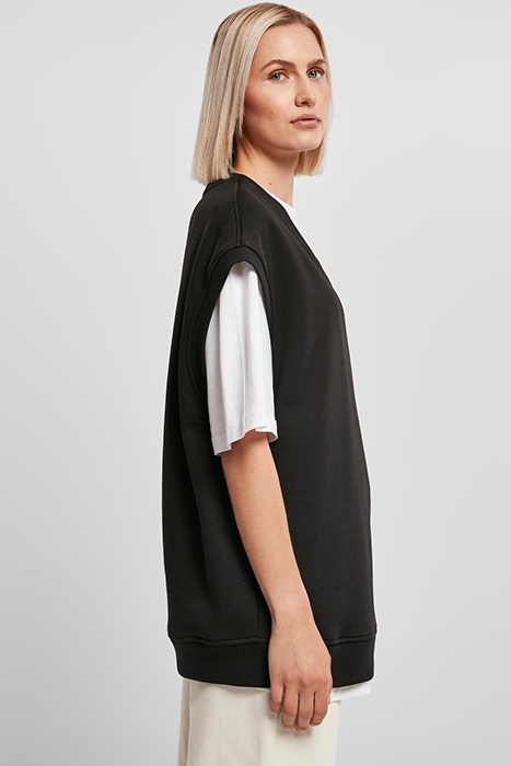 LADIES OVERSIZED SWEAT SLIPOVER BLACK 5