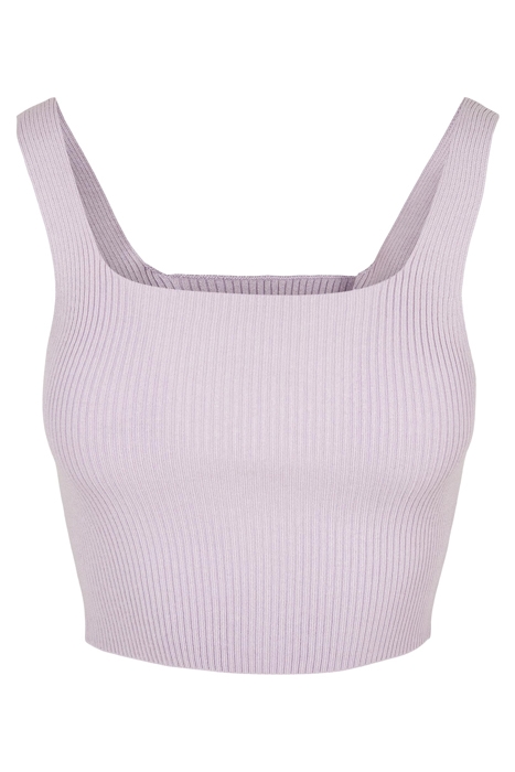 LADIES CROPPED KNIT TOP LILAC 1