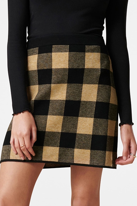 CADY JACQUARD CHECK KNIT SKIRT CHECK 2