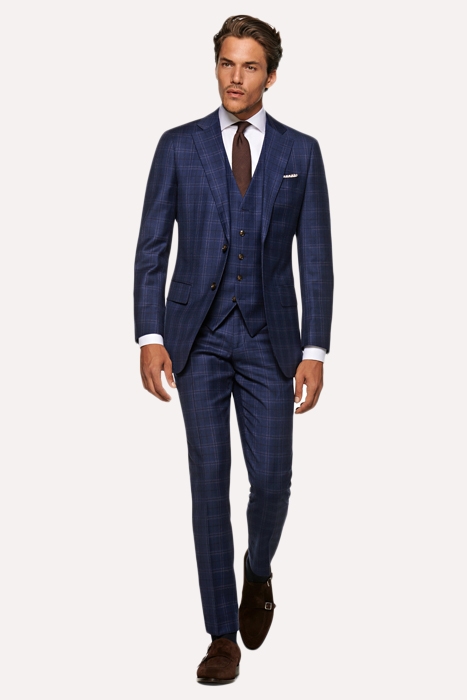 BLUE CHECKED LAZIO SUIT 1