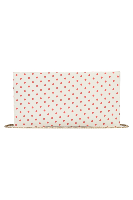 KENDALL CLUTCH BAG IVORY/RED 4