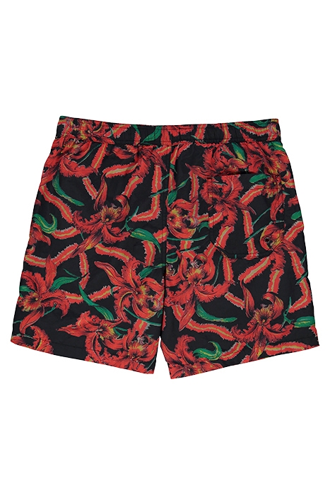 MESQUIDA SWIMSHORT JET BLK/RED 2