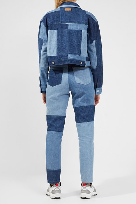 PATCHED DENIM CROPPED JACKET INDIGO PATCHED 2
