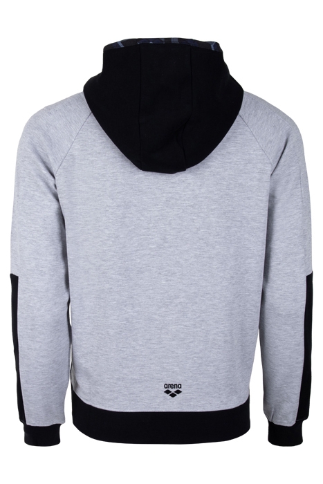 MAN HOODIE FULL ZIP LIGHT GREY MELANGE 2