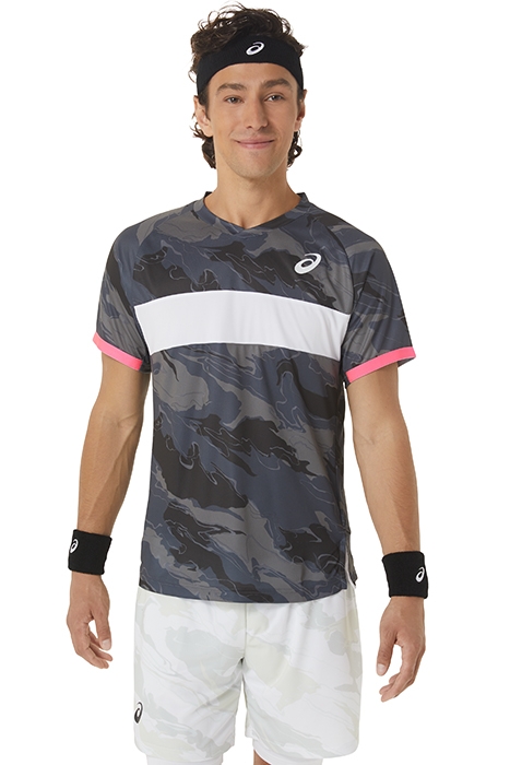 MEN MATCH GRAPHIC SS TOP CARRIER GREY 1