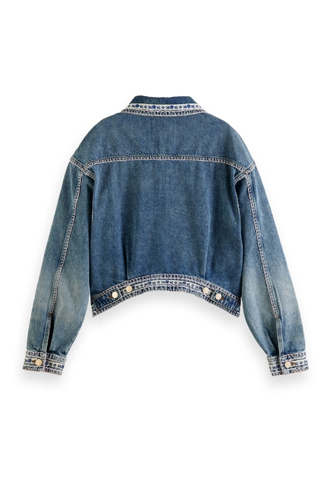 EMBROIDERED WASHED DENIM TUCKER JACKET — BACK IN THE DAY 2