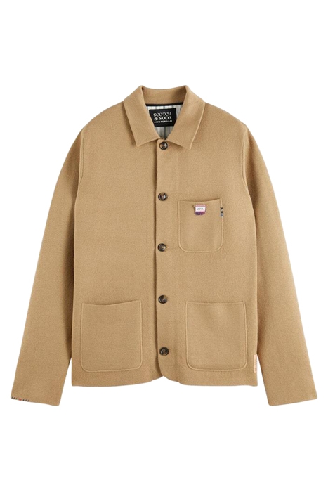 KNITTED BLAZER CARDIGAN SAND 1