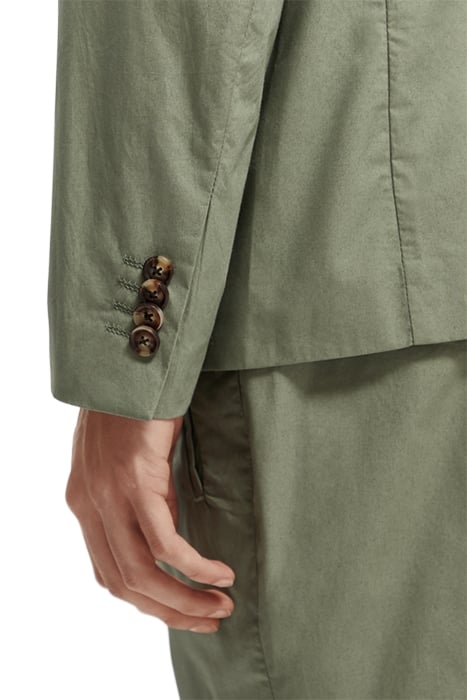 UNCONSTRUCTED DRESSED POPLIN BLAZER ARMY 7