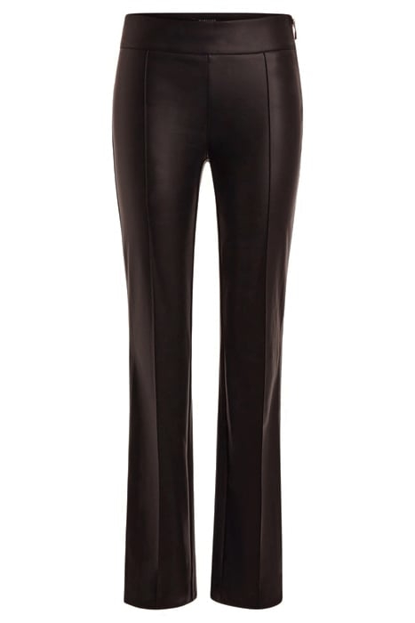 MIRTA STRAIGHT PANT CHOCOLATE LEATHER TRUFFLE 1
