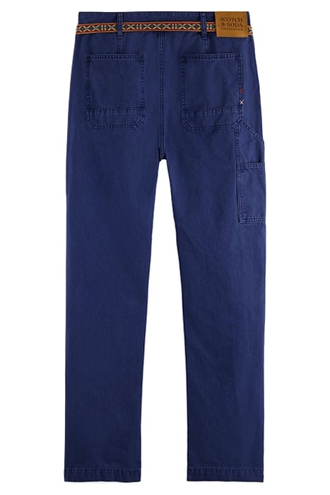 THE VERVE WORKWEAR PANT IN WASHED AND PATCHED ORGANIC COTTON 2
