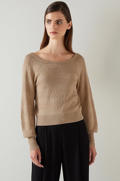 GOLDIE KNITTED SWEATER GOLD 1