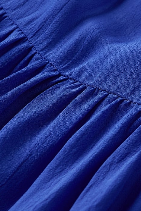 SHORT DRESS WITH RUFFLE SLEEVE DETAIL BRIGHT BLUE 3