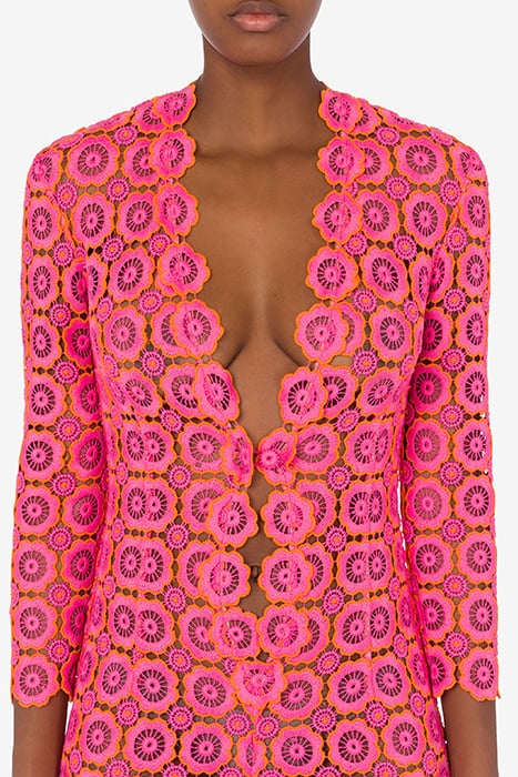 MACRAMÉ LACE JUMPSUIT PINK 4