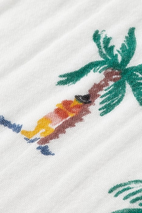 SHORT SLEEVE BONDED & PRINTED SHIRT IN RELAXED FIT MULTI GUI 3