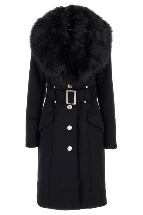 MARCIANO BY GUESS ALICE COAT JET BLACK TRENCH 4