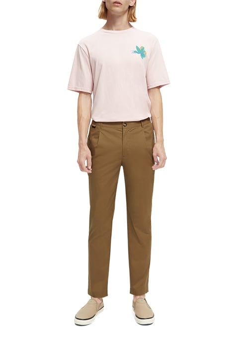 BLAKE - REGULAR SLIM-FIT PLEATED LIGHTWEIGHT POPLIN CHINO KH 6