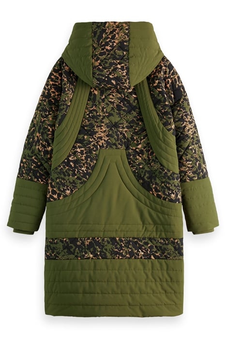 QUILTED PARKA IN PRINT MIX WITH REPREVE® FILLING LEOCAMO DAR 2