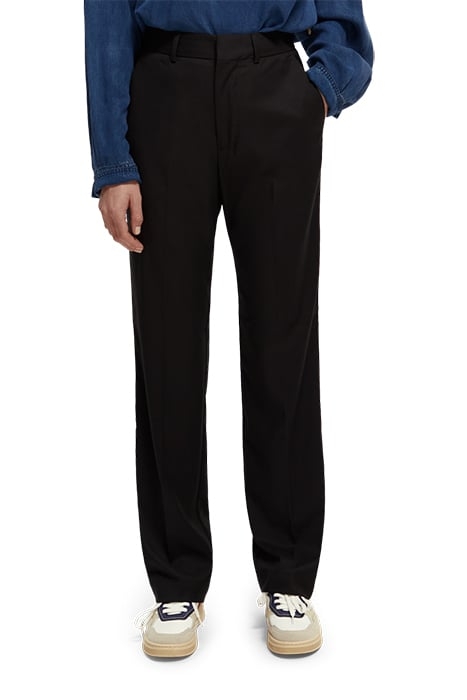 HAILEY - HIGH RISE STRAIGHT LEG TROUSERS BLACK 1