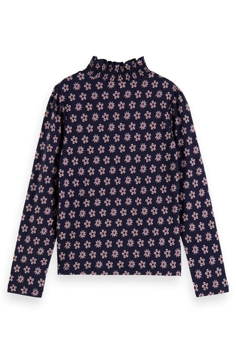 ALL-OVER PRINTED SLIM-FIT LONGSLEEVE T-SHIRT NIGHT PATCHWORK 2