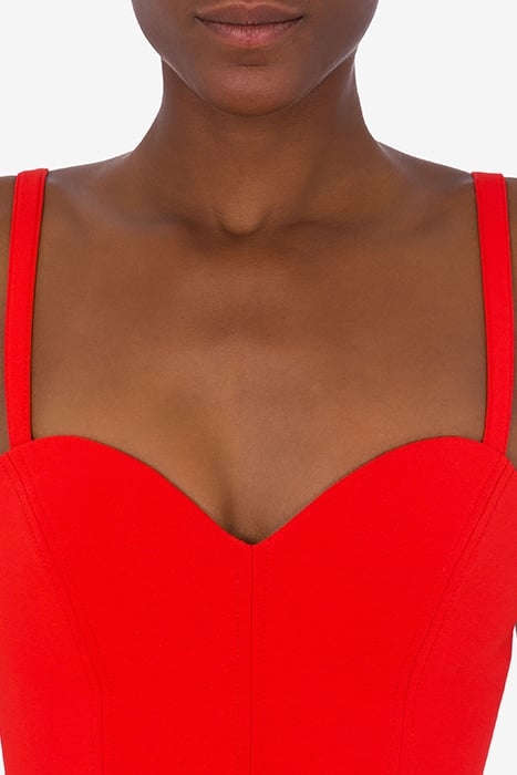 CROP TOP IN VISCOSE CADY RED 4