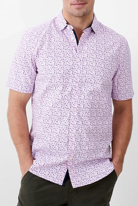 PATTERNED SS NAVY TRIM FLORA PINK 1