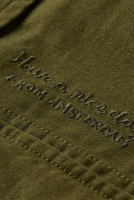 WORKWEAR JACKET IN ORGANIC COTTON ARMY GREEN 7