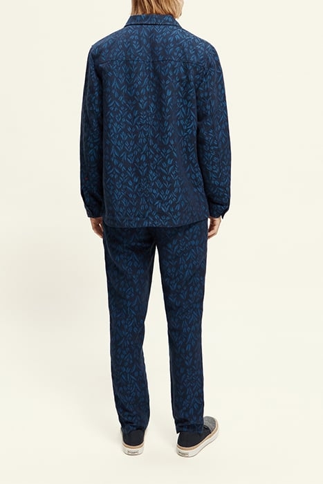 JACQUARD LINEN-BLEND WORKER JACKET COMBO A 4