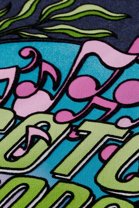 RELAXED FIT ARTWORK HOODIE NIGHT MELANGE 7