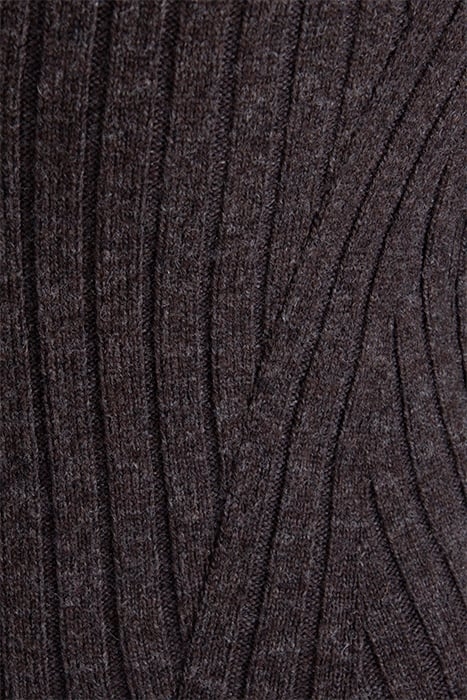 SOLAR RIB DRESS BROWN 3