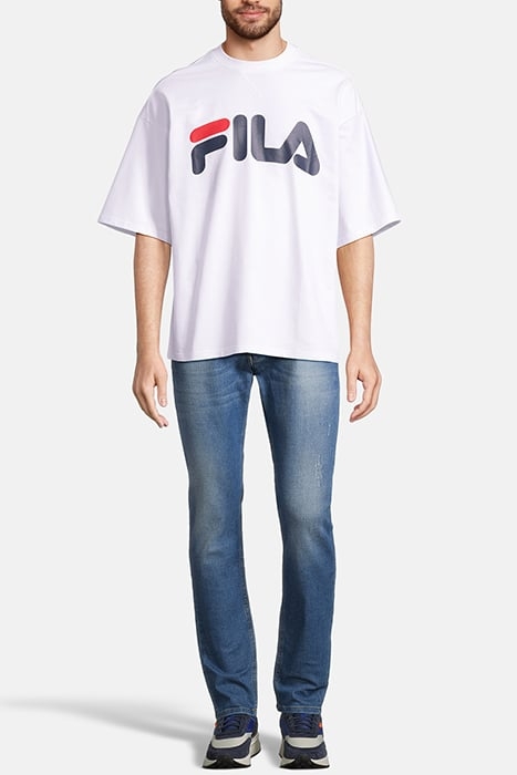 LOWELL OVERSIZED LOGO TEE BRIGHT WHITE 3