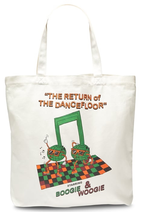 CANVAS ARTWORK TOTE WHITE 1