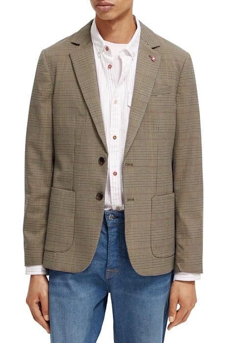 CLASSIC YARN-DYED CHECK BLAZER TAUPE CHECK 6