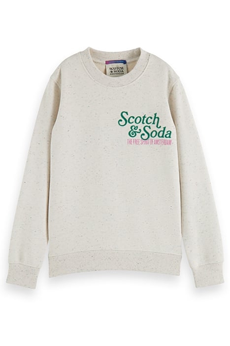 RELAXED FIT ARTWORK SWEATSHIRT OFF WHITE 4