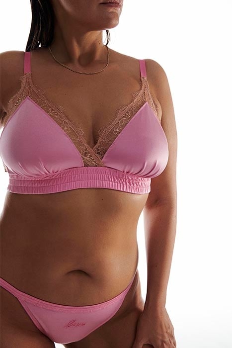 LOVE LACE BRA LARGER BUST PINK 1