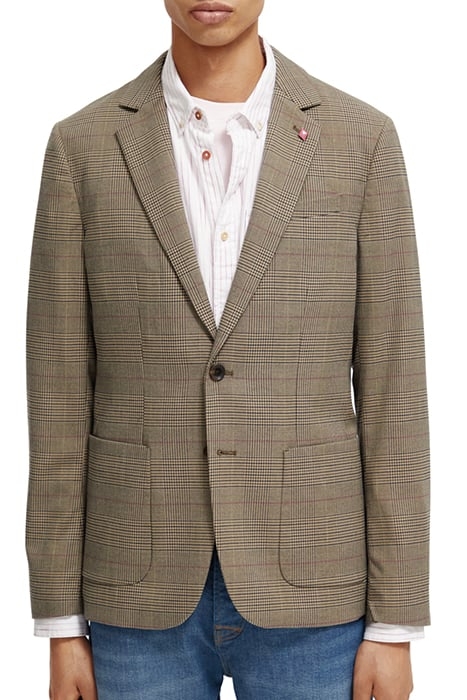 CLASSIC YARN-DYED CHECK BLAZER TAUPE CHECK 1