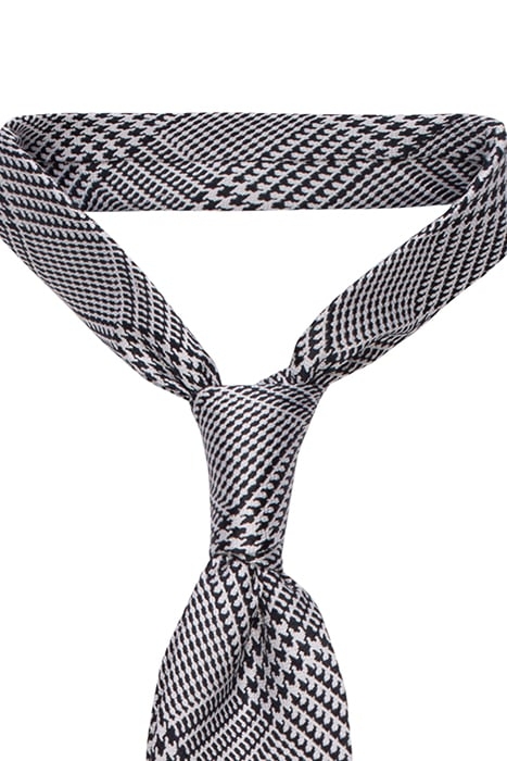 NAVY HOUNDSTOOTH TIE NAVY 2