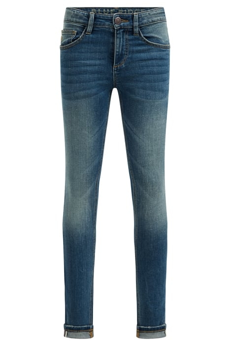 5-POCKET MID WAIST DARK BLUE 3