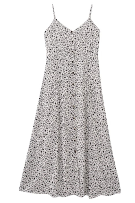 CASHMERE PRINT WHITE DRESS 1