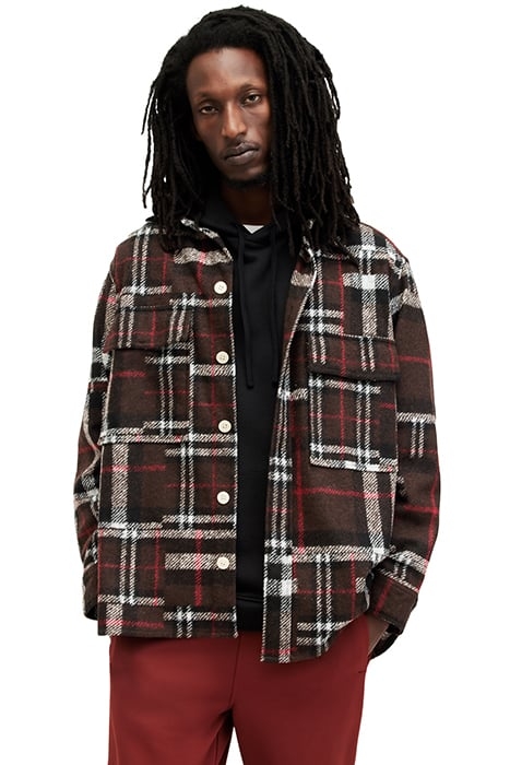 REDWOOD LS SHIRT HENNA BROWN 1