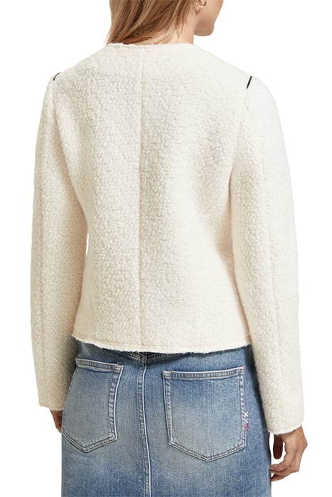 BOUCLE BIKER JACKET SOFT ICE 2